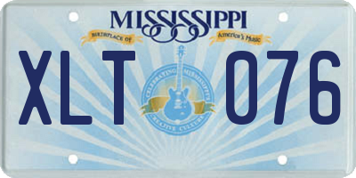 MS license plate XLT076