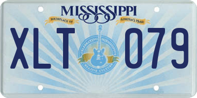 MS license plate XLT079