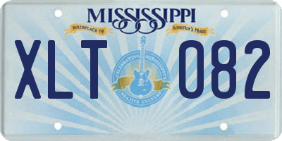 MS license plate XLT082