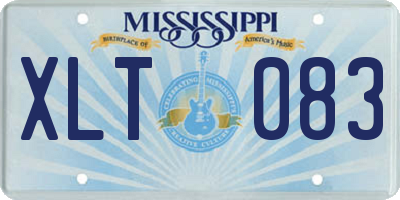 MS license plate XLT083