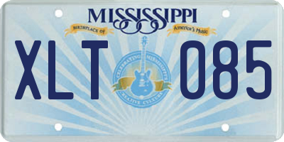 MS license plate XLT085