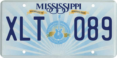 MS license plate XLT089