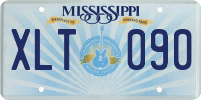 MS license plate XLT090