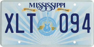 MS license plate XLT094