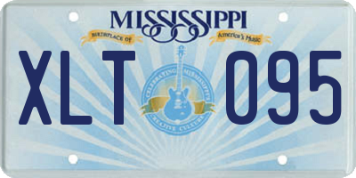 MS license plate XLT095