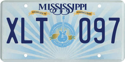 MS license plate XLT097