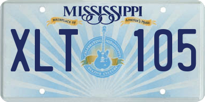 MS license plate XLT105