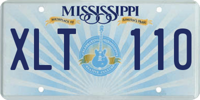 MS license plate XLT110