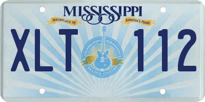 MS license plate XLT112