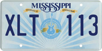 MS license plate XLT113