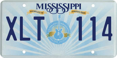 MS license plate XLT114