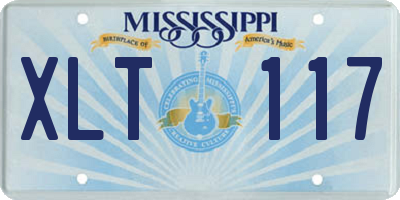 MS license plate XLT117