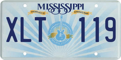 MS license plate XLT119