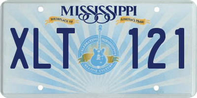 MS license plate XLT121