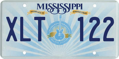 MS license plate XLT122