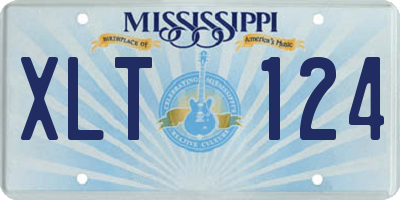 MS license plate XLT124