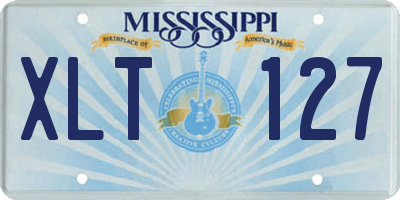 MS license plate XLT127
