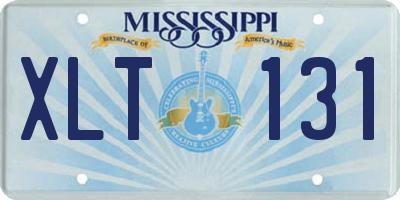 MS license plate XLT131
