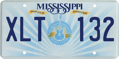 MS license plate XLT132