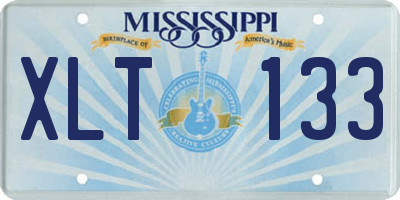 MS license plate XLT133