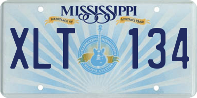 MS license plate XLT134