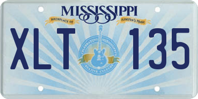 MS license plate XLT135