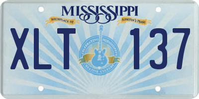 MS license plate XLT137