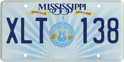 MS license plate XLT138