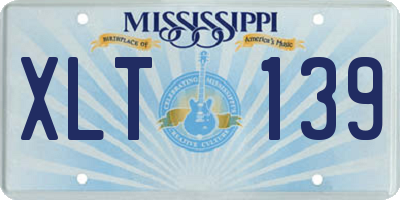 MS license plate XLT139