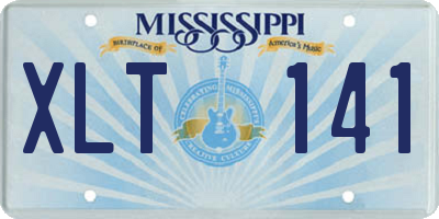 MS license plate XLT141