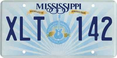 MS license plate XLT142