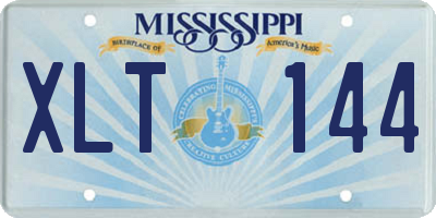 MS license plate XLT144