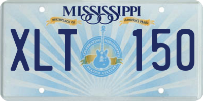 MS license plate XLT150