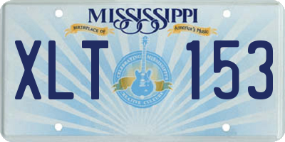 MS license plate XLT153