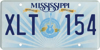 MS license plate XLT154