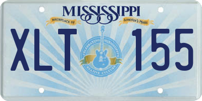 MS license plate XLT155