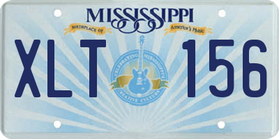 MS license plate XLT156