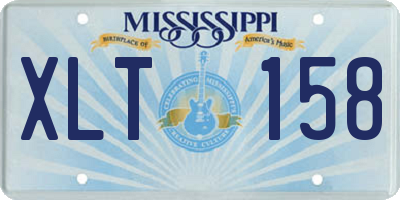 MS license plate XLT158