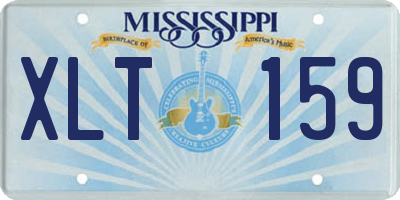 MS license plate XLT159