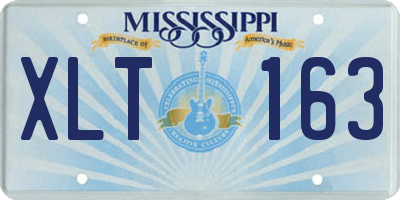 MS license plate XLT163
