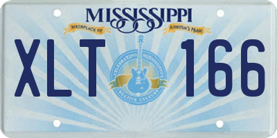 MS license plate XLT166
