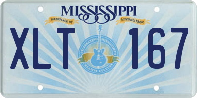 MS license plate XLT167