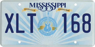 MS license plate XLT168