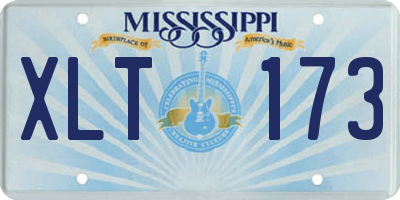 MS license plate XLT173