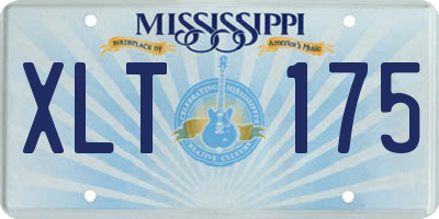 MS license plate XLT175