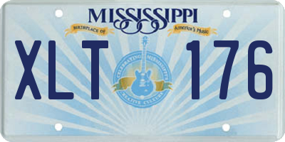 MS license plate XLT176
