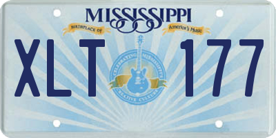 MS license plate XLT177