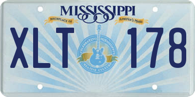 MS license plate XLT178