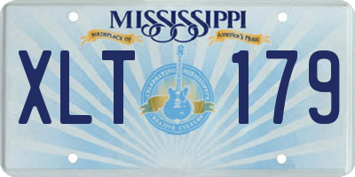 MS license plate XLT179