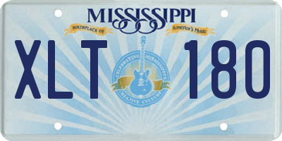MS license plate XLT180